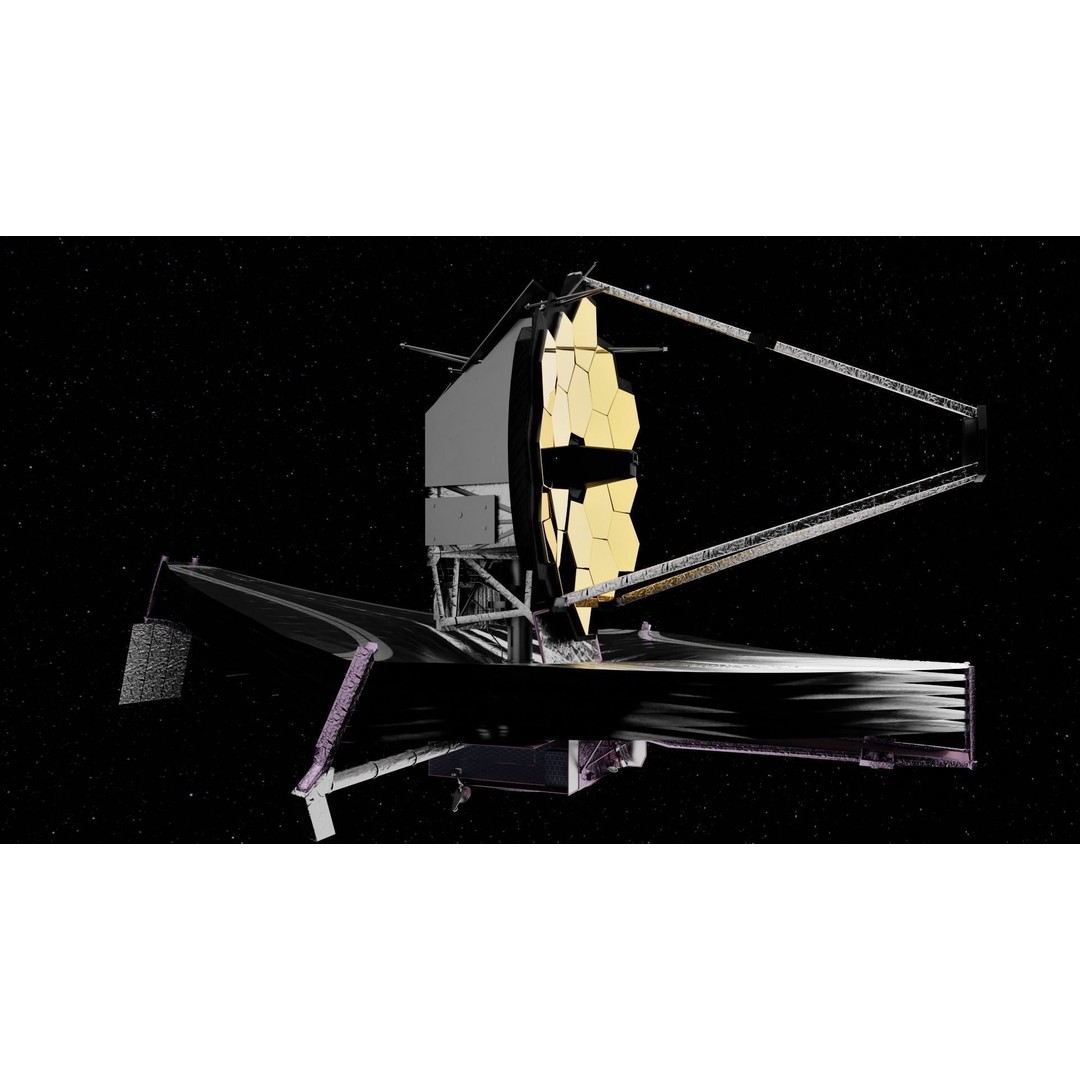 James Webb Space Telescope 3D Model – Low Poly PBR Animation Asset - View 10