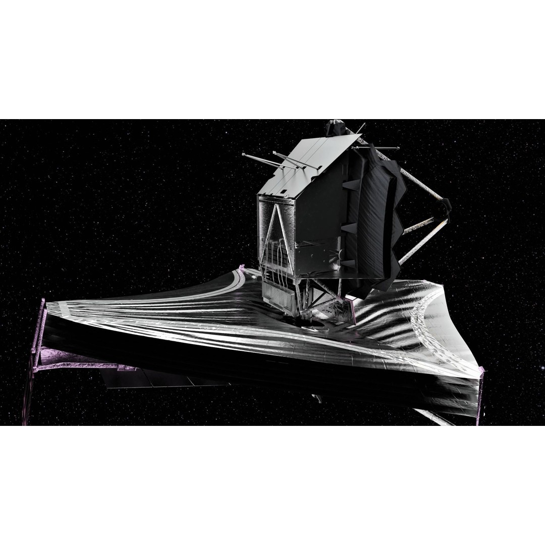 James Webb Space Telescope 3D Model – Low Poly PBR Animation Asset - View 12