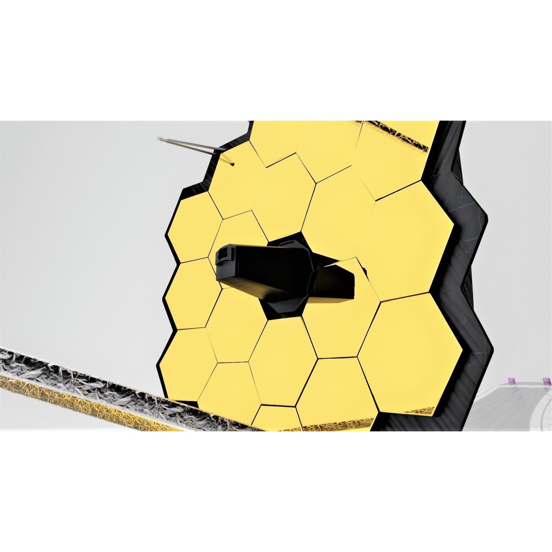 James Webb Space Telescope 3D Model – Low Poly PBR Animation Asset - View 18