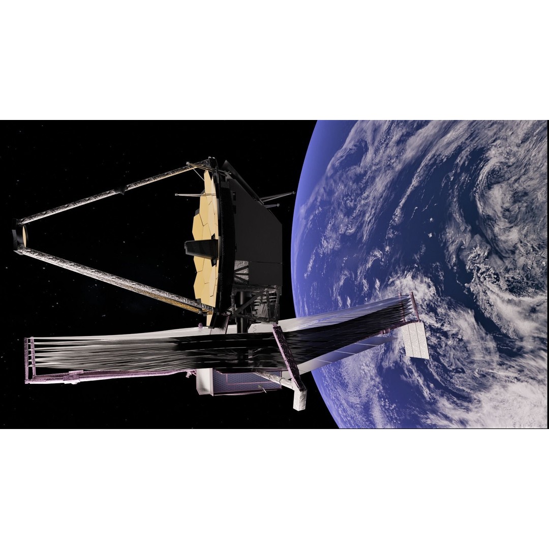 James Webb Space Telescope 3D Model – Low Poly PBR Animation Asset - View 6