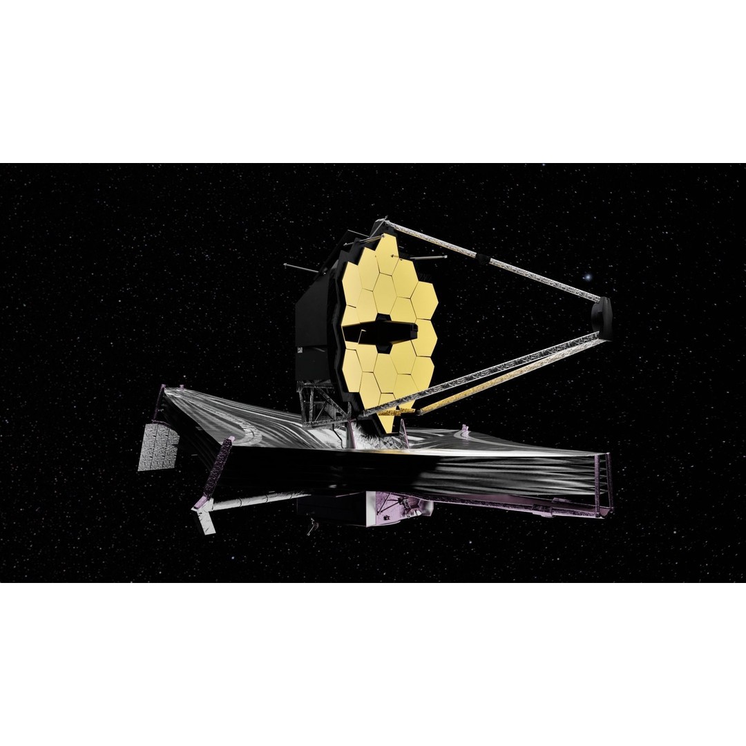 James Webb Space Telescope 3D Model – Low Poly PBR Animation Asset - View 9