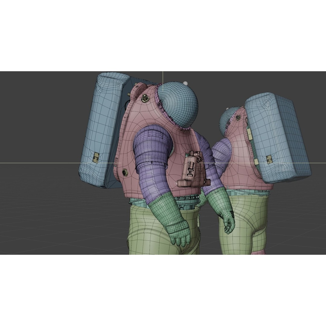 XEMU Artemis Spacesuit 3D Model – High Poly Rigged Character, FBX - View 20