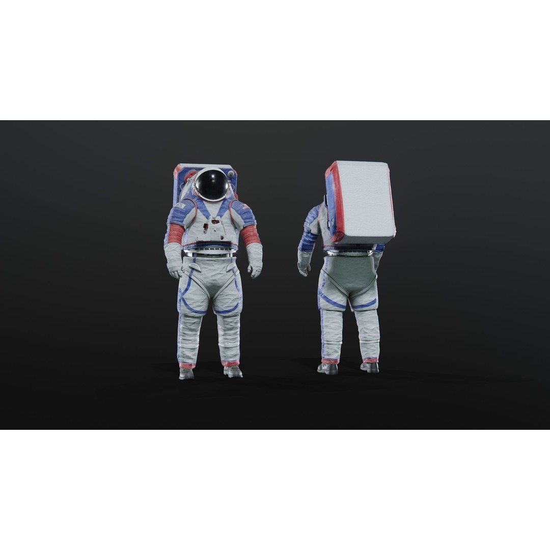 XEMU Artemis Spacesuit 3D Model – High Poly Rigged Character, FBX - View 4