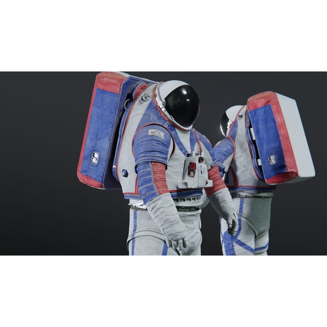 XEMU Artemis Spacesuit 3D Model – High Poly Rigged Character, FBX - View 7