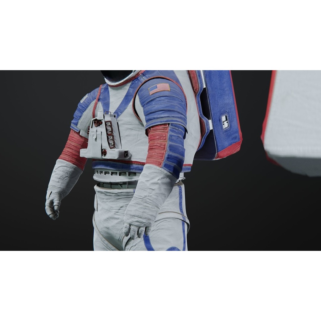 XEMU Artemis Spacesuit 3D Model – High Poly Rigged Character, FBX - View 8
