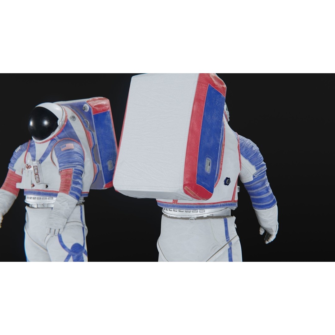 XEMU Artemis Spacesuit 3D Model – High Poly Rigged Character, FBX - View 9