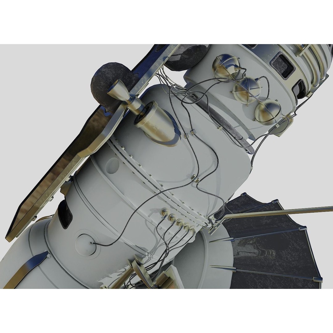 Venera 4 Spacecraft 3D Model – High Detail Blender Asset, FBX - View 10