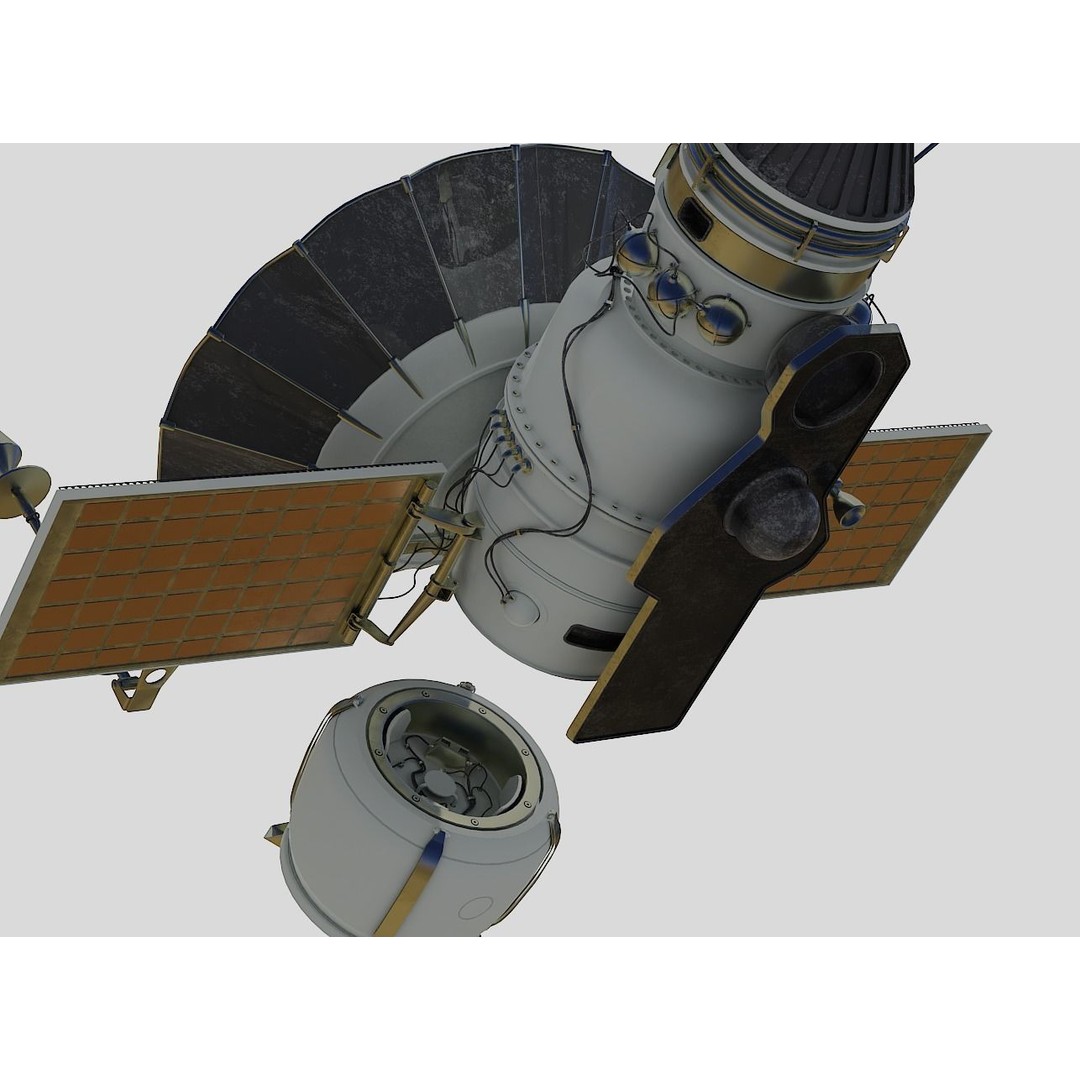 Venera 4 Spacecraft 3D Model – High Detail Blender Asset, FBX - View 13