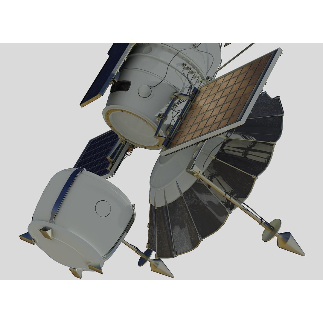 Venera 4 Spacecraft 3D Model – High Detail Blender Asset, FBX - View 14