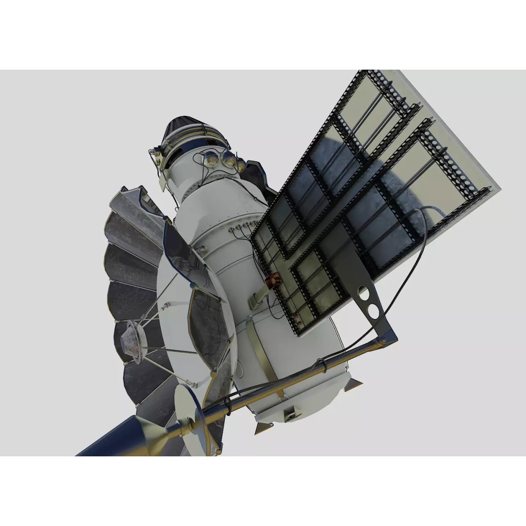 Venera 4 Spacecraft 3D Model – High Detail Blender Asset, FBX - View 2