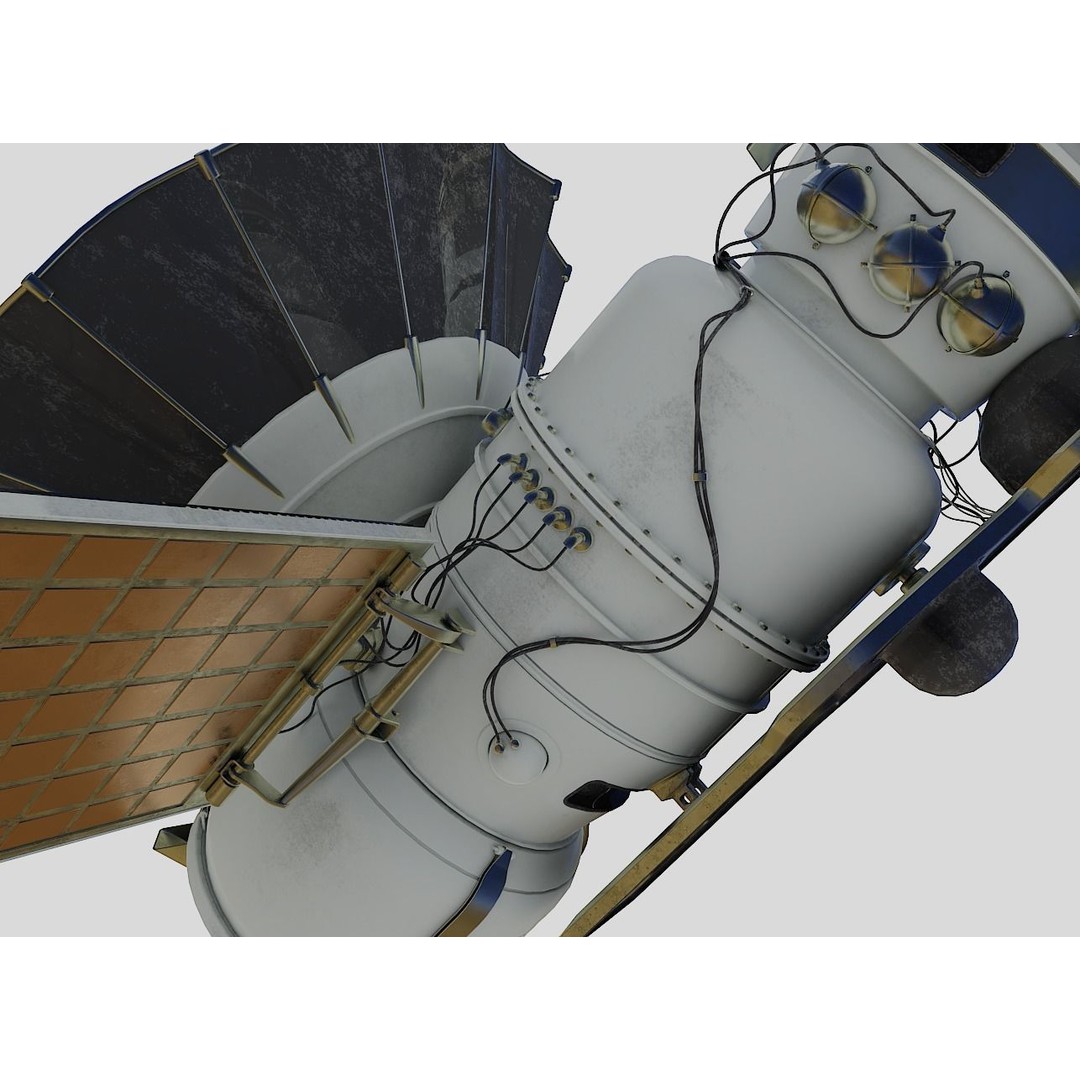 Venera 4 Spacecraft 3D Model – High Detail Blender Asset, FBX - View 21