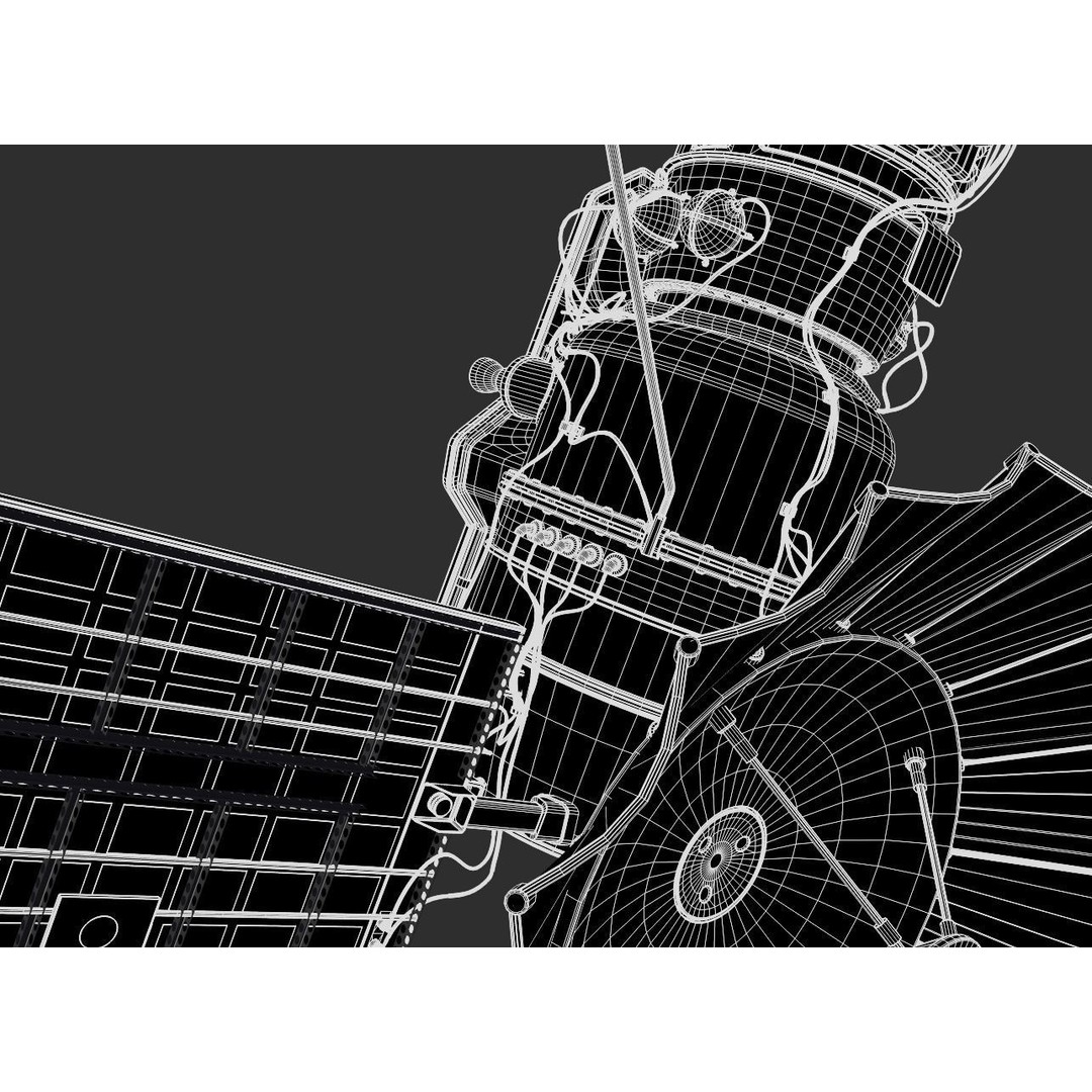 Venera 4 Spacecraft 3D Model – High Detail Blender Asset, FBX - View 26