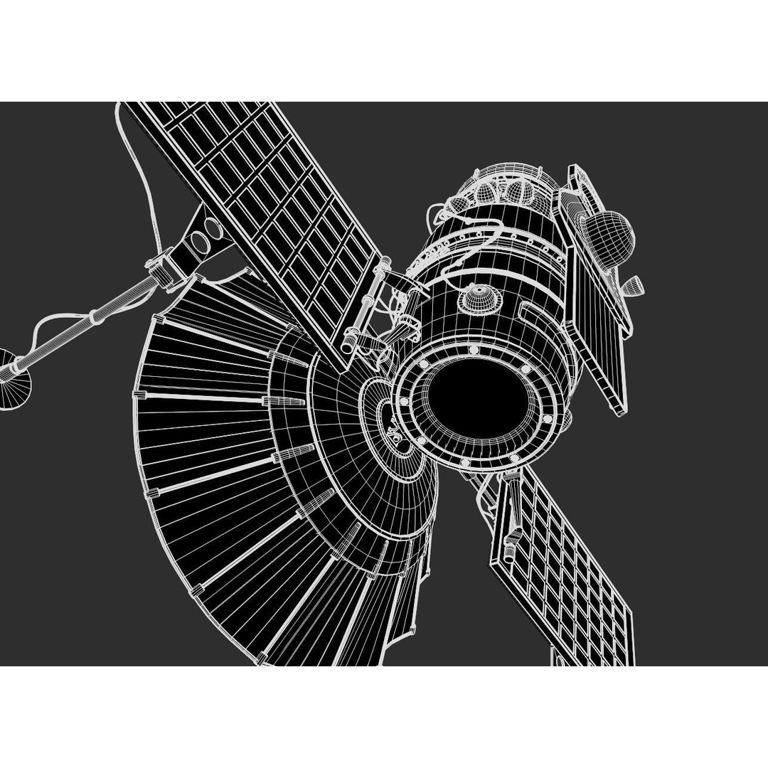 Venera 4 Spacecraft 3D Model – High Detail Blender Asset, FBX - View 27