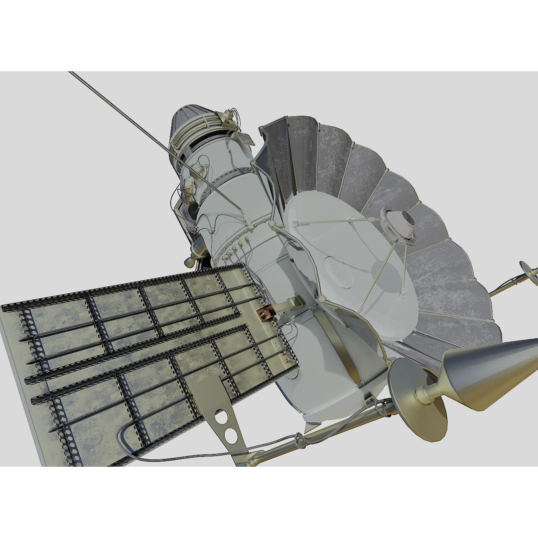 Venera 4 Spacecraft 3D Model – High Detail Blender Asset, FBX - View 5
