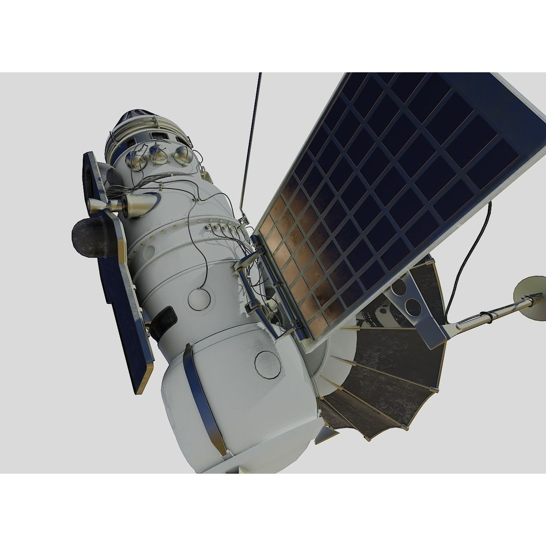 Venera 4 Spacecraft 3D Model – High Detail Blender Asset, FBX - View 6