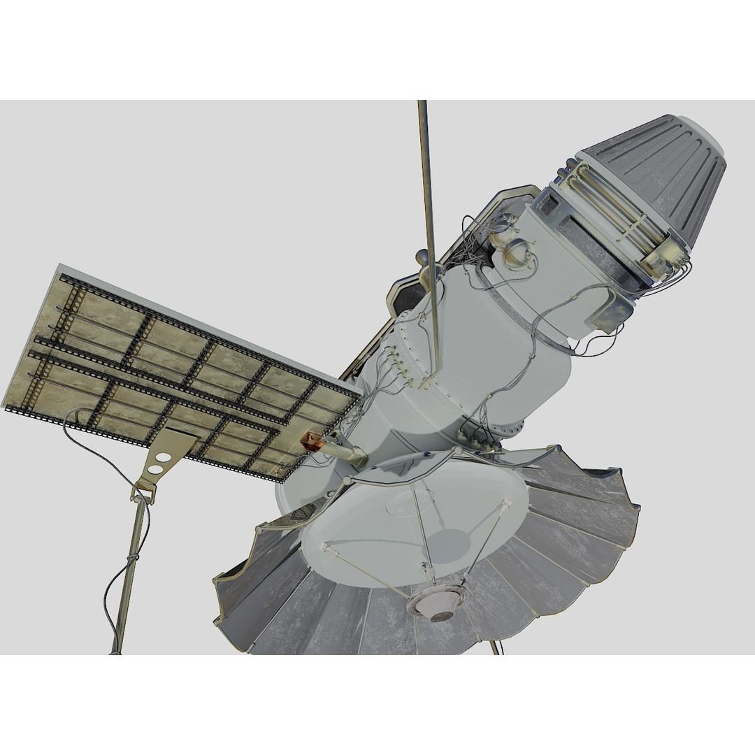 Venera 4 Spacecraft 3D Model – High Detail Blender Asset, FBX - View 7