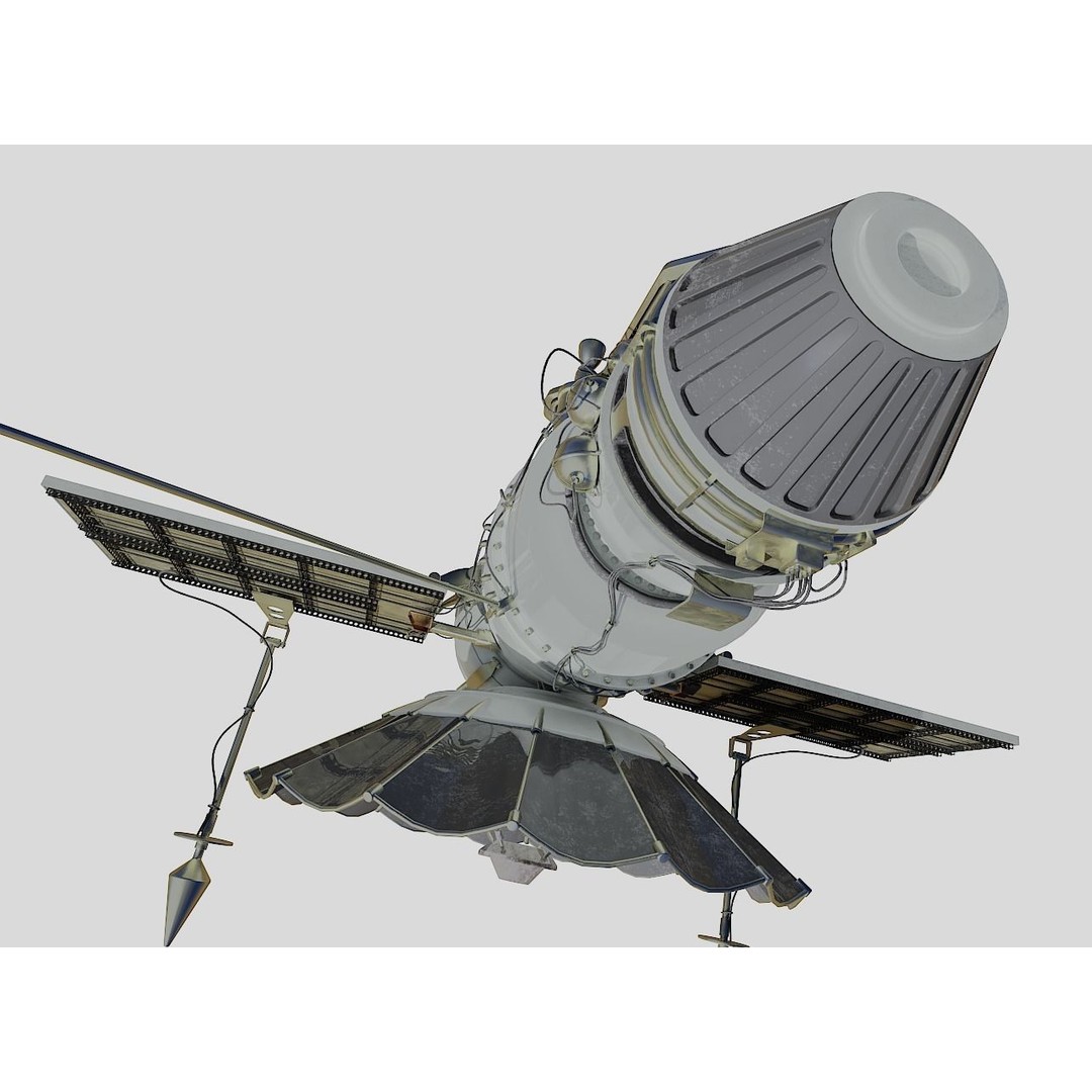 Venera 4 Spacecraft 3D Model – High Detail Blender Asset, FBX - View 8
