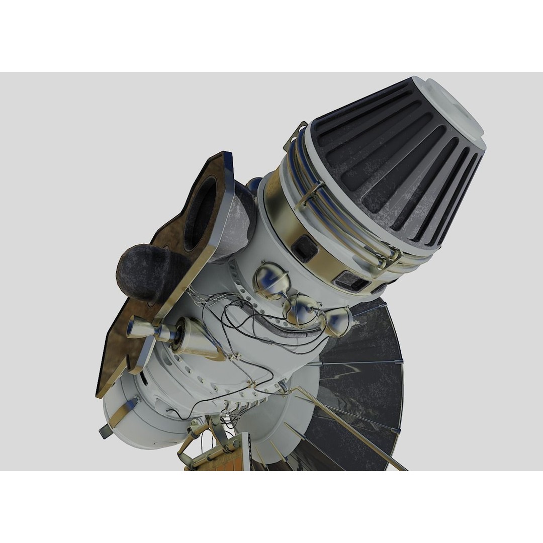 Venera 4 Spacecraft 3D Model – High Detail Blender Asset, FBX - View 9