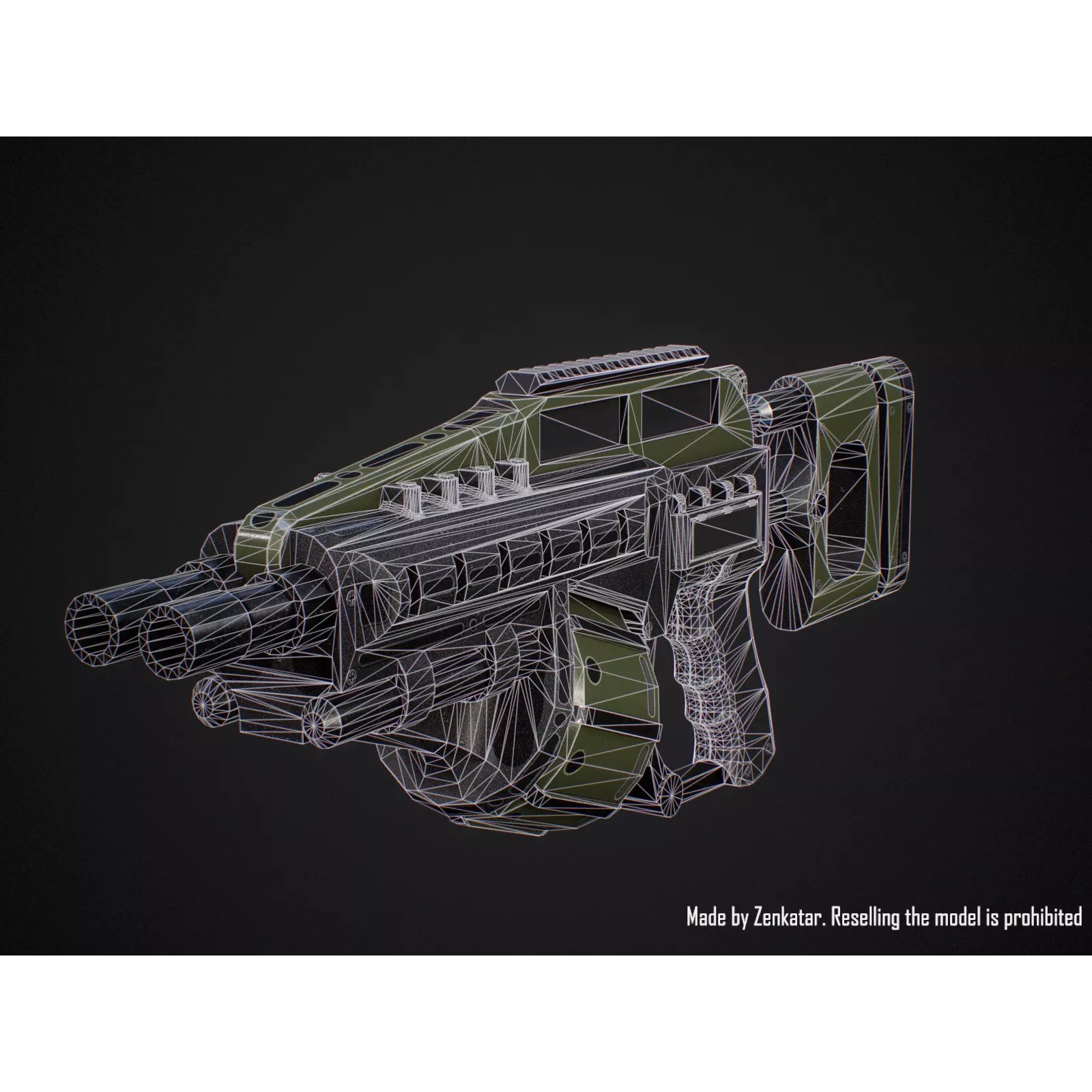 Sci-Fi Military Robot Soldier - Low-Poly Game-Ready 3D Model - View 31