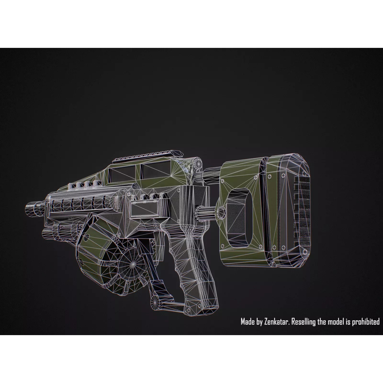 Sci-Fi Military Robot Soldier - Low-Poly Game-Ready 3D Model - View 32
