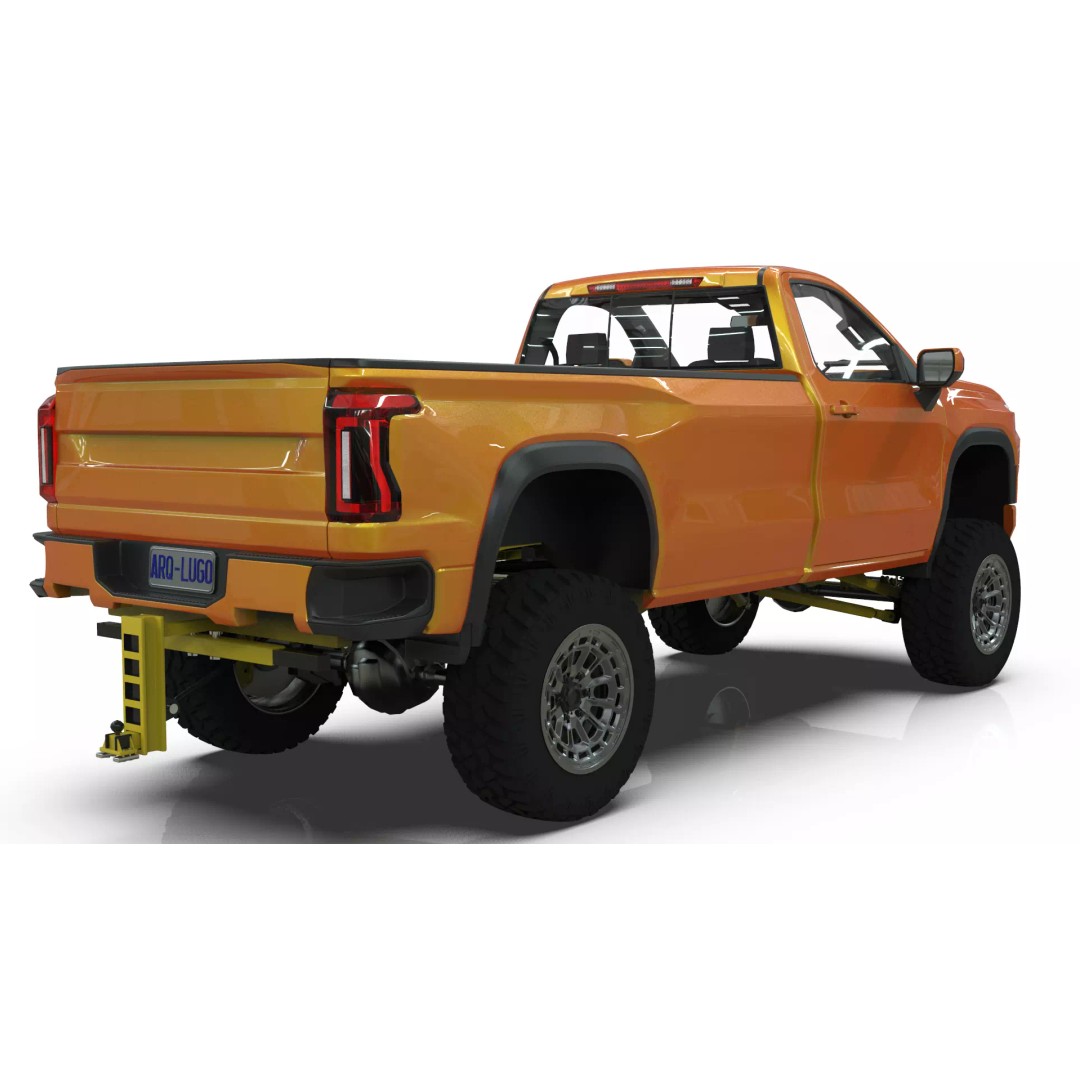 Concept 2027 Single Cab Lifted 4x4 Off-Road Pickup 3D Model – Blender Game Asset - View 10