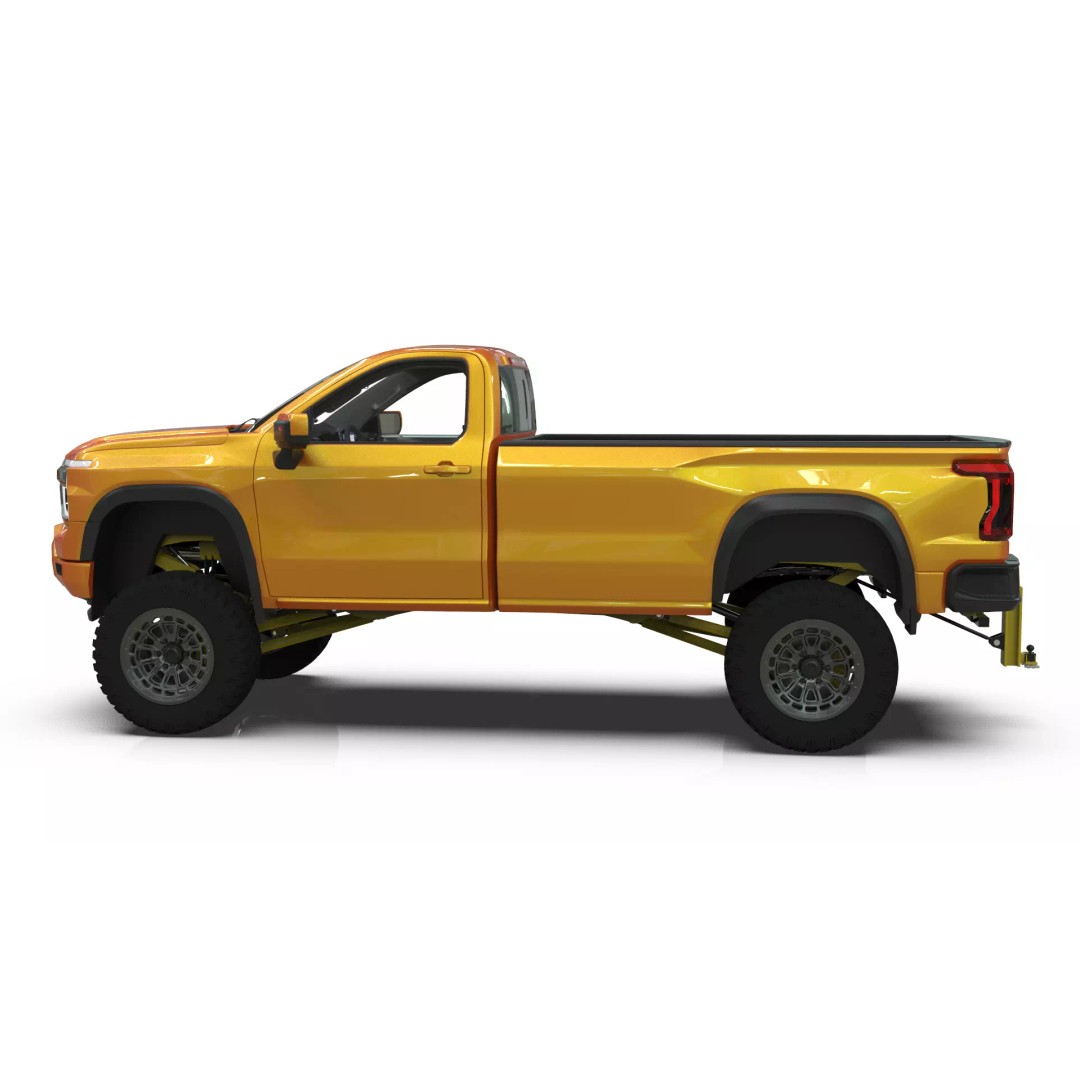 Concept 2027 Single Cab Lifted 4x4 Off-Road Pickup 3D Model – Blender Game Asset - View 11