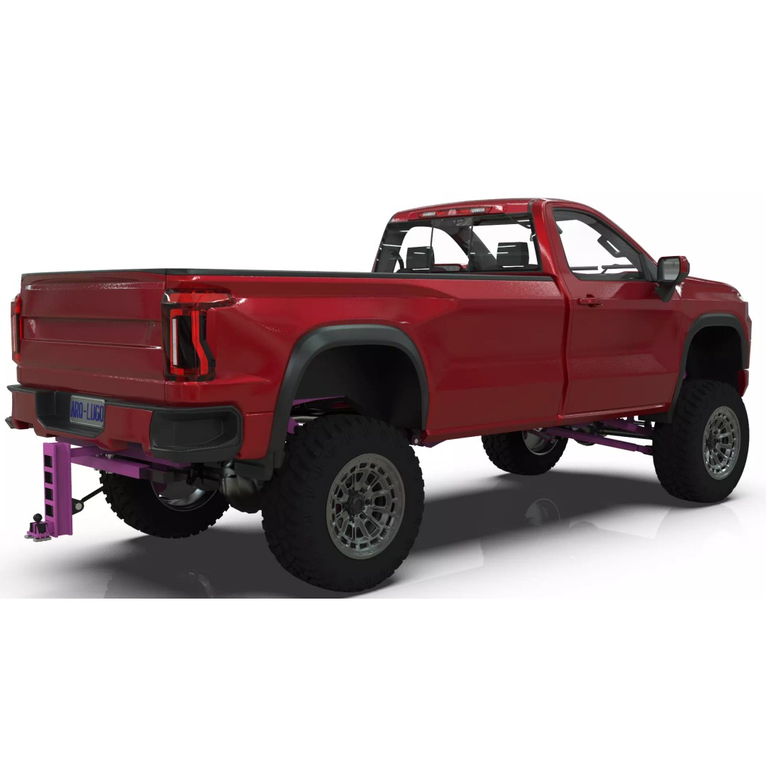 Concept 2027 Single Cab Lifted 4x4 Off-Road Pickup 3D Model – Blender Game Asset - View 14