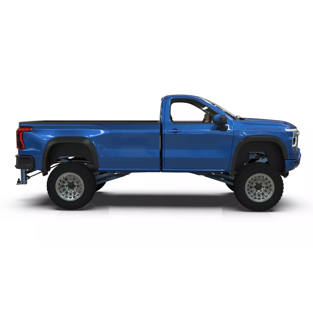 Concept 2027 Single Cab Lifted 4x4 Off-Road Pickup 3D Model – Blender Game Asset - View 16