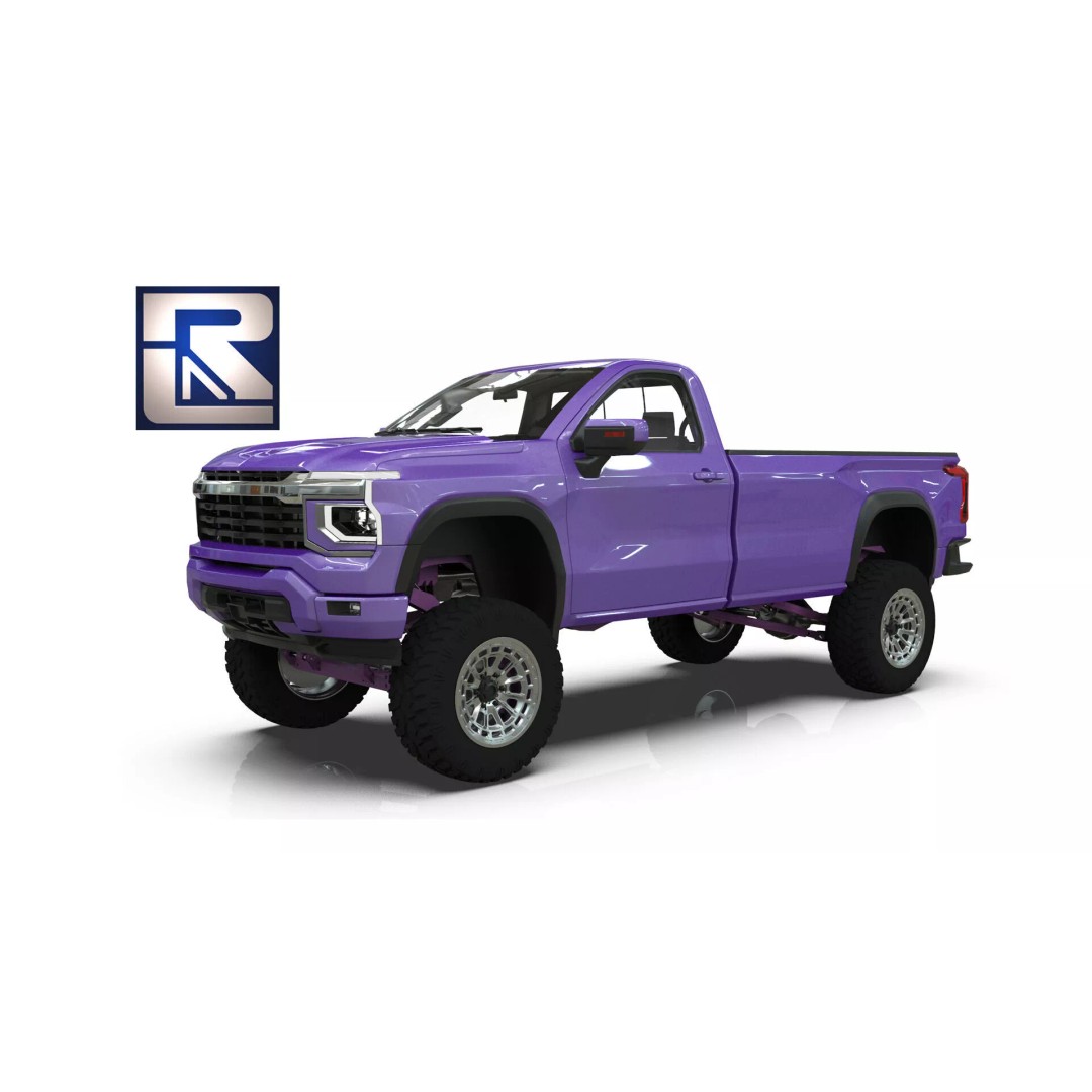 Concept 2027 Single Cab Lifted 4x4 Off-Road Pickup 3D Model – Blender Game Asset - View 2