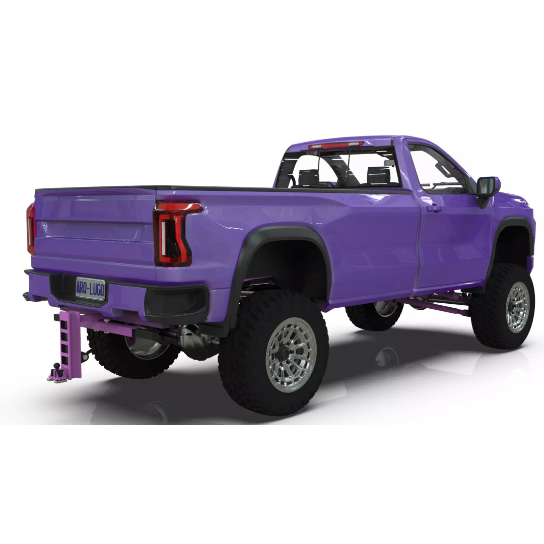 Concept 2027 Single Cab Lifted 4x4 Off-Road Pickup 3D Model – Blender Game Asset - View 20