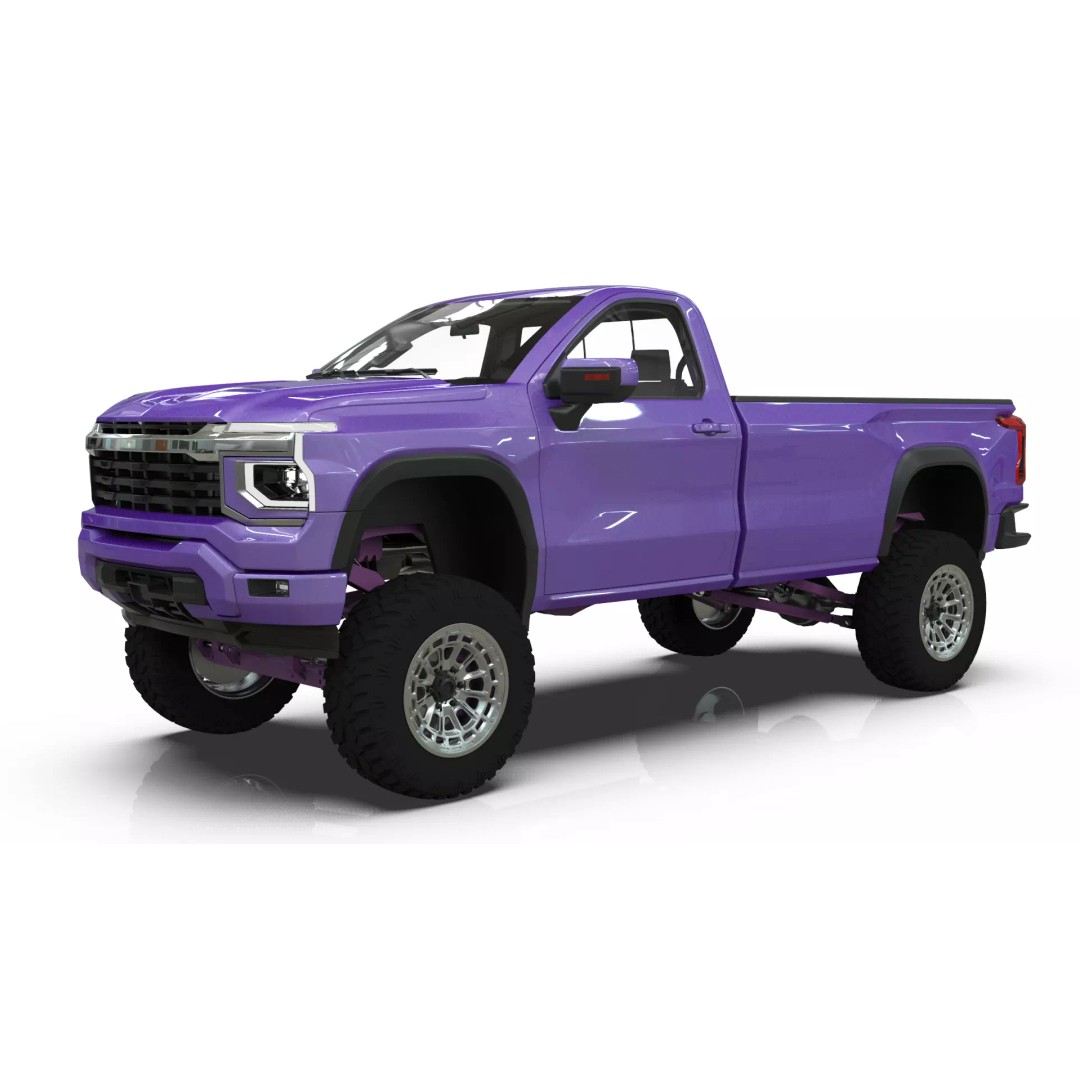 Concept 2027 Single Cab Lifted 4x4 Off-Road Pickup 3D Model – Blender Game Asset - View 21