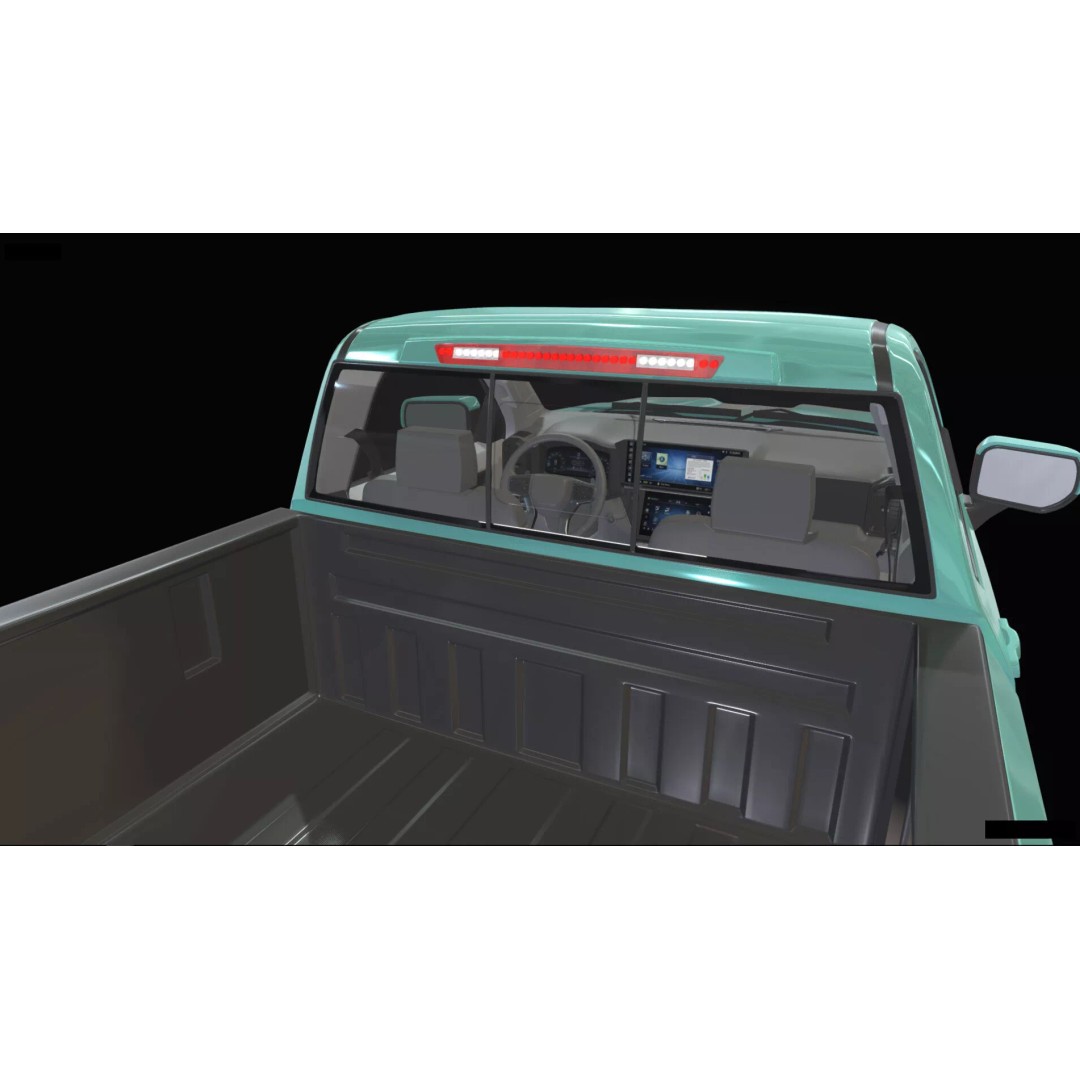 Concept 2027 Single Cab Lifted 4x4 Off-Road Pickup 3D Model – Blender Game Asset - View 32
