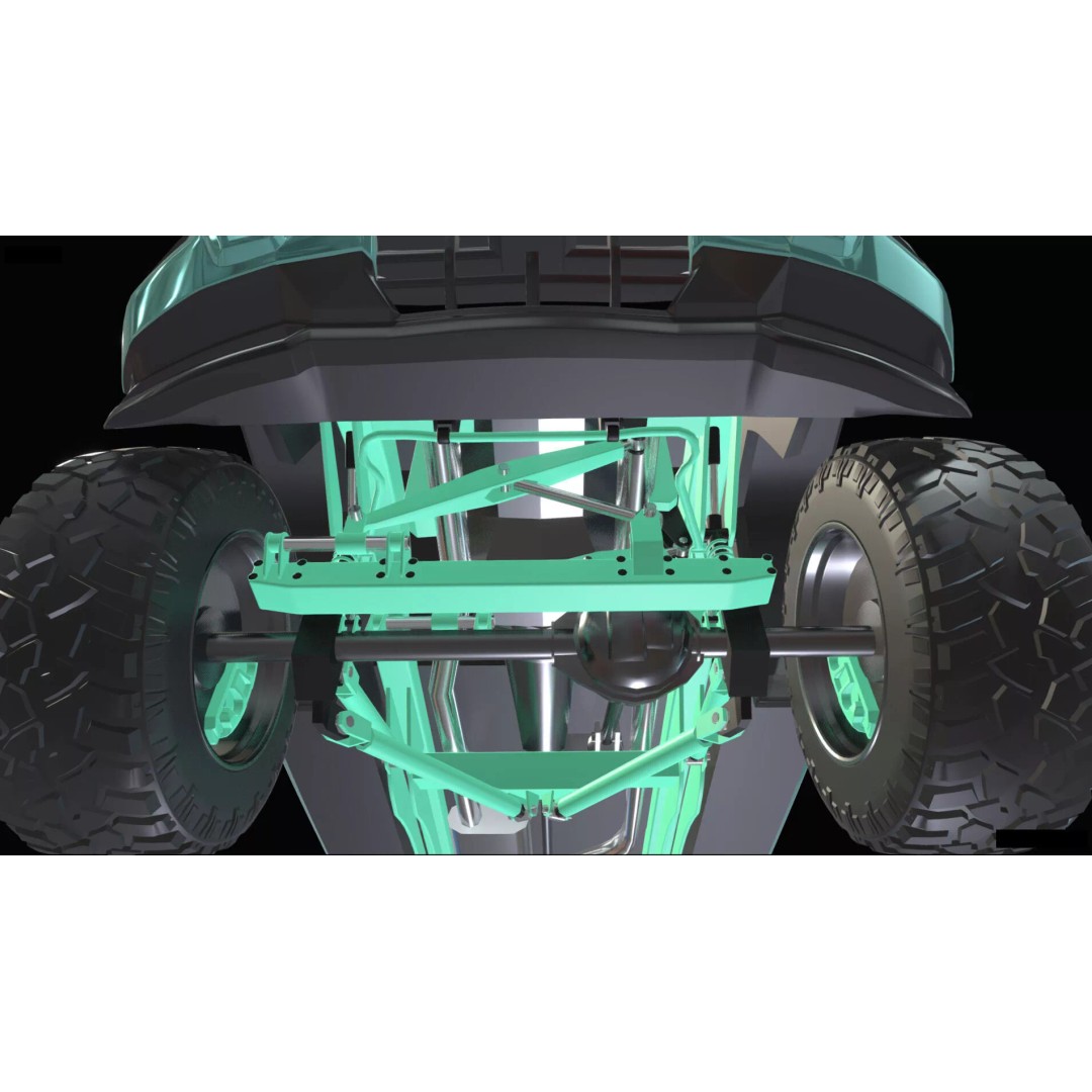 Concept 2027 Single Cab Lifted 4x4 Off-Road Pickup 3D Model – Blender Game Asset - View 36