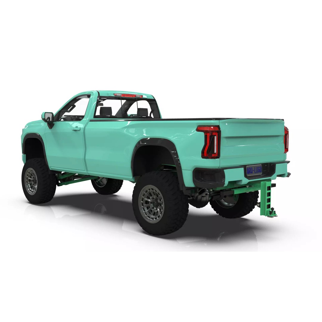 Concept 2027 Single Cab Lifted 4x4 Off-Road Pickup 3D Model – Blender Game Asset - View 5