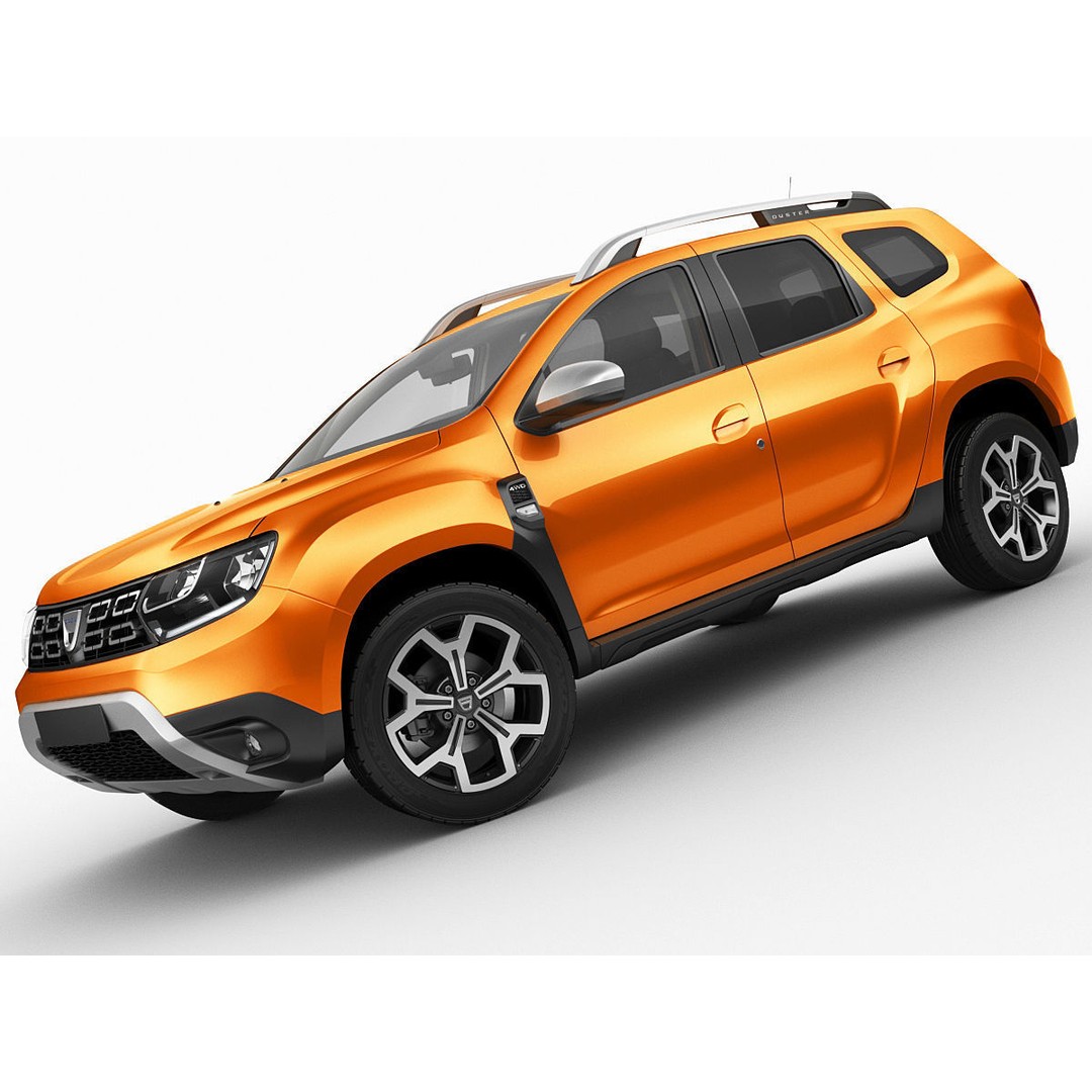 Dacia Duster 2018 3D Model – Detailed SUV Asset, FBX & OBJ Formats - View 10