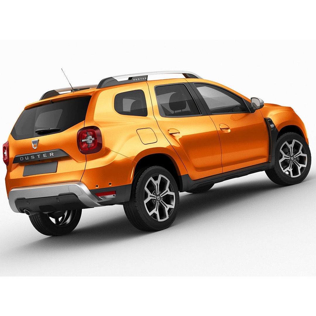 Dacia Duster 2018 3D Model – Detailed SUV Asset, FBX & OBJ Formats - View 11