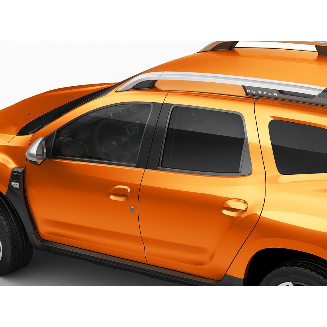 Dacia Duster 2018 3D Model – Detailed SUV Asset, FBX & OBJ Formats - View 14