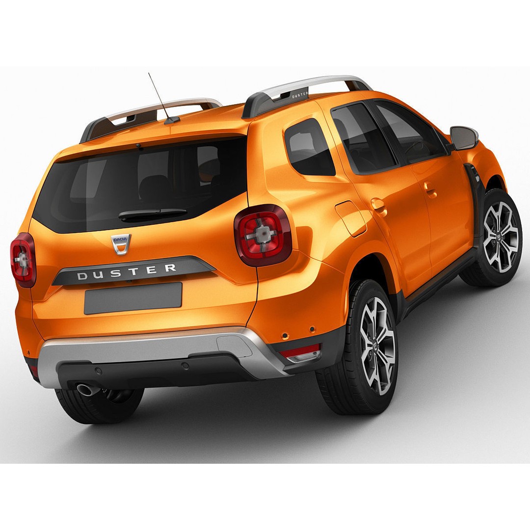 Dacia Duster 2018 3D Model – Detailed SUV Asset, FBX & OBJ Formats - View 3