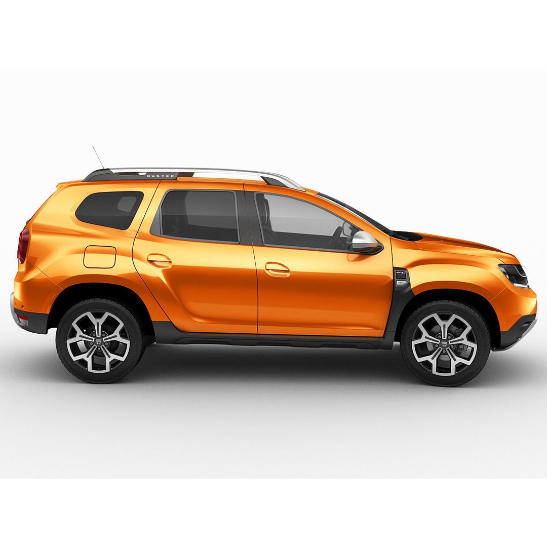 Dacia Duster 2018 3D Model – Detailed SUV Asset, FBX & OBJ Formats - View 4