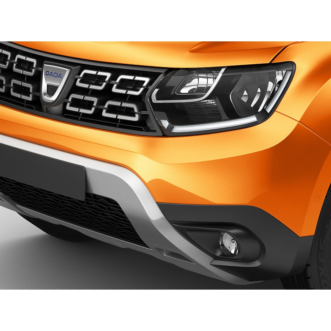 Dacia Duster 2018 3D Model – Detailed SUV Asset, FBX & OBJ Formats - View 5
