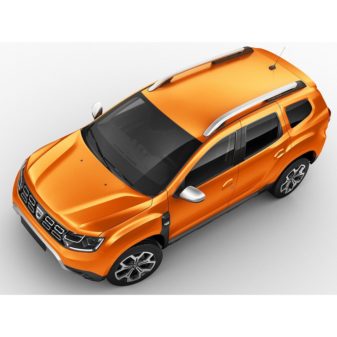 Dacia Duster 2018 3D Model – Detailed SUV Asset, FBX & OBJ Formats - View 8