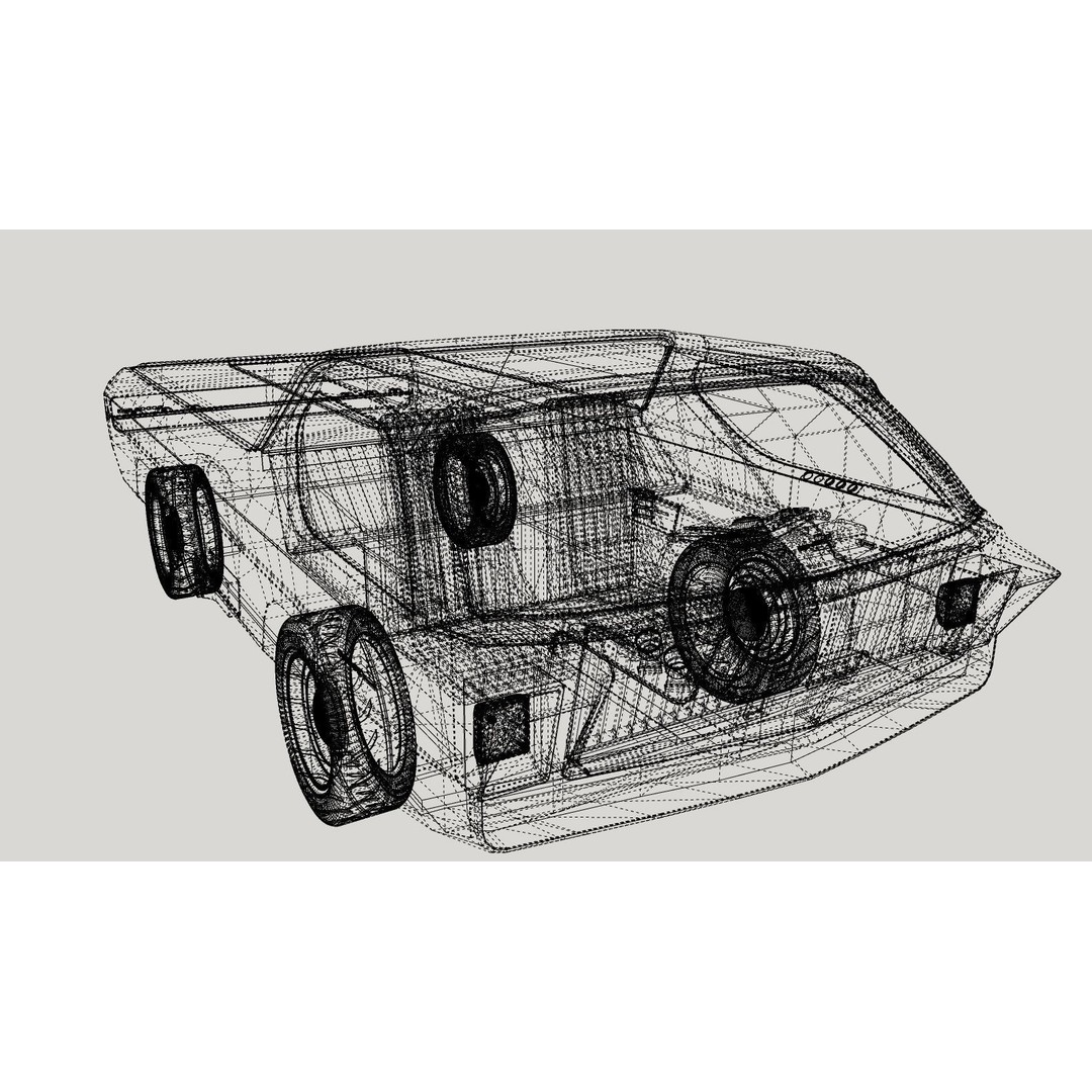 Dodge Deora 3D Model – Low Poly Concept Car, FBX, OBJ, V-Ray - View 11