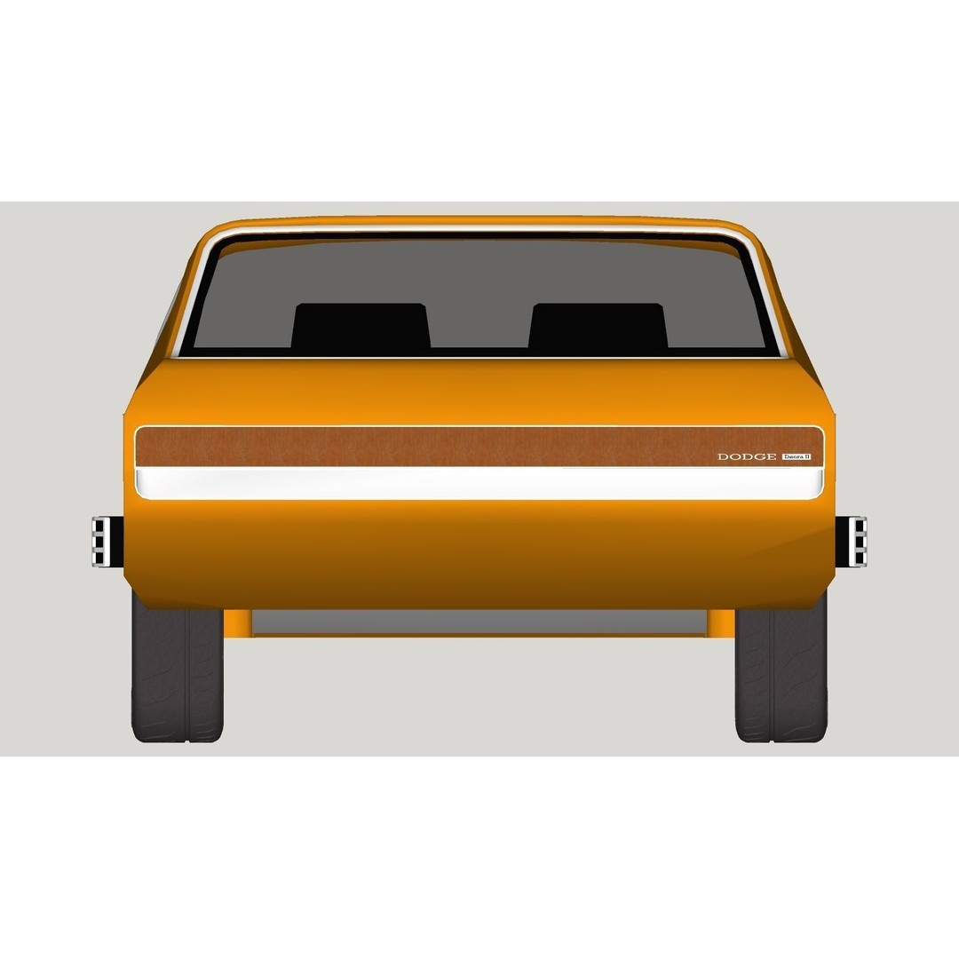 Dodge Deora 3D Model – Low Poly Concept Car, FBX, OBJ, V-Ray - View 13