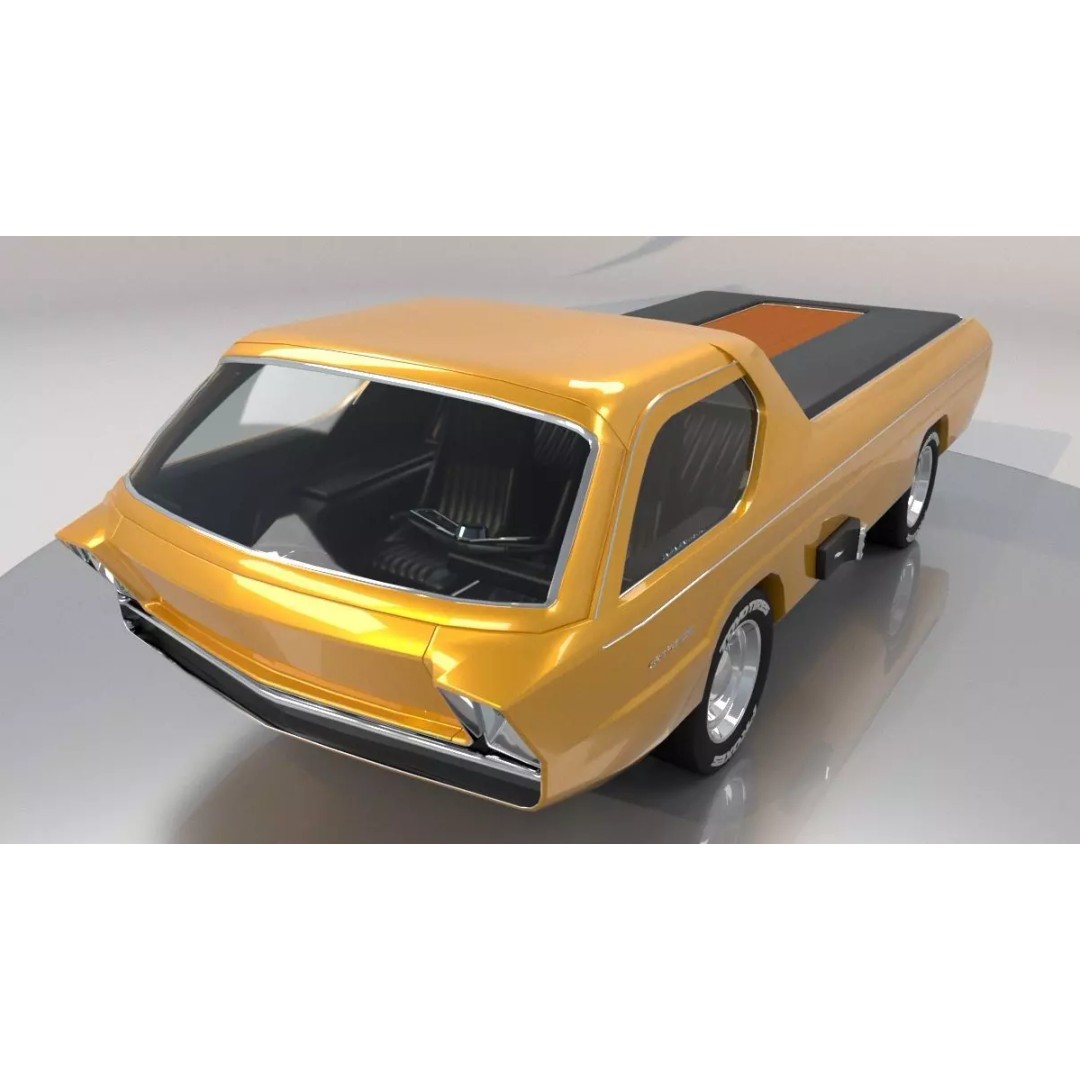 Dodge Deora 3D Model – Low Poly Concept Car, FBX, OBJ, V-Ray - View 2