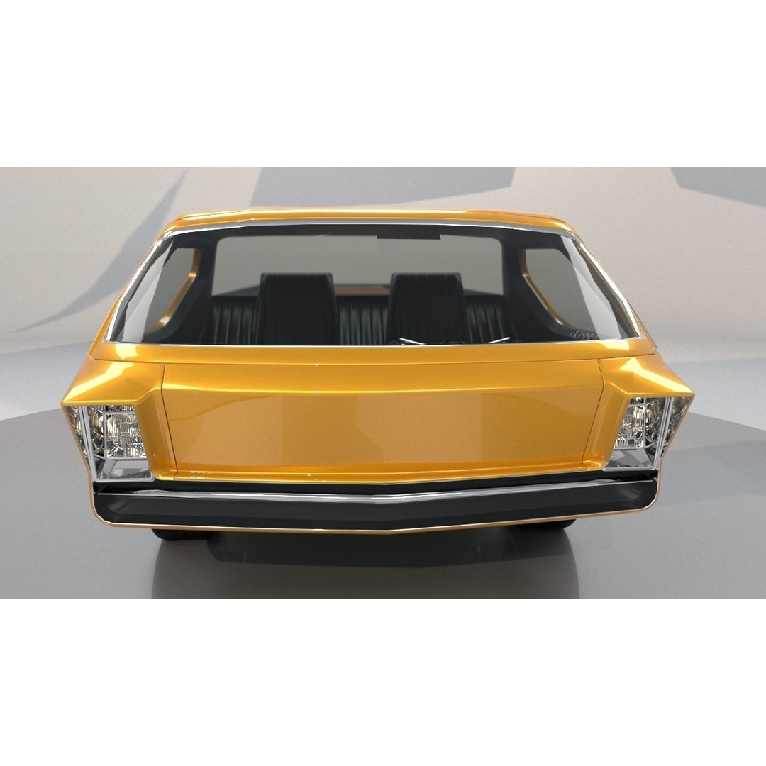 Dodge Deora 3D Model – Low Poly Concept Car, FBX, OBJ, V-Ray - View 5