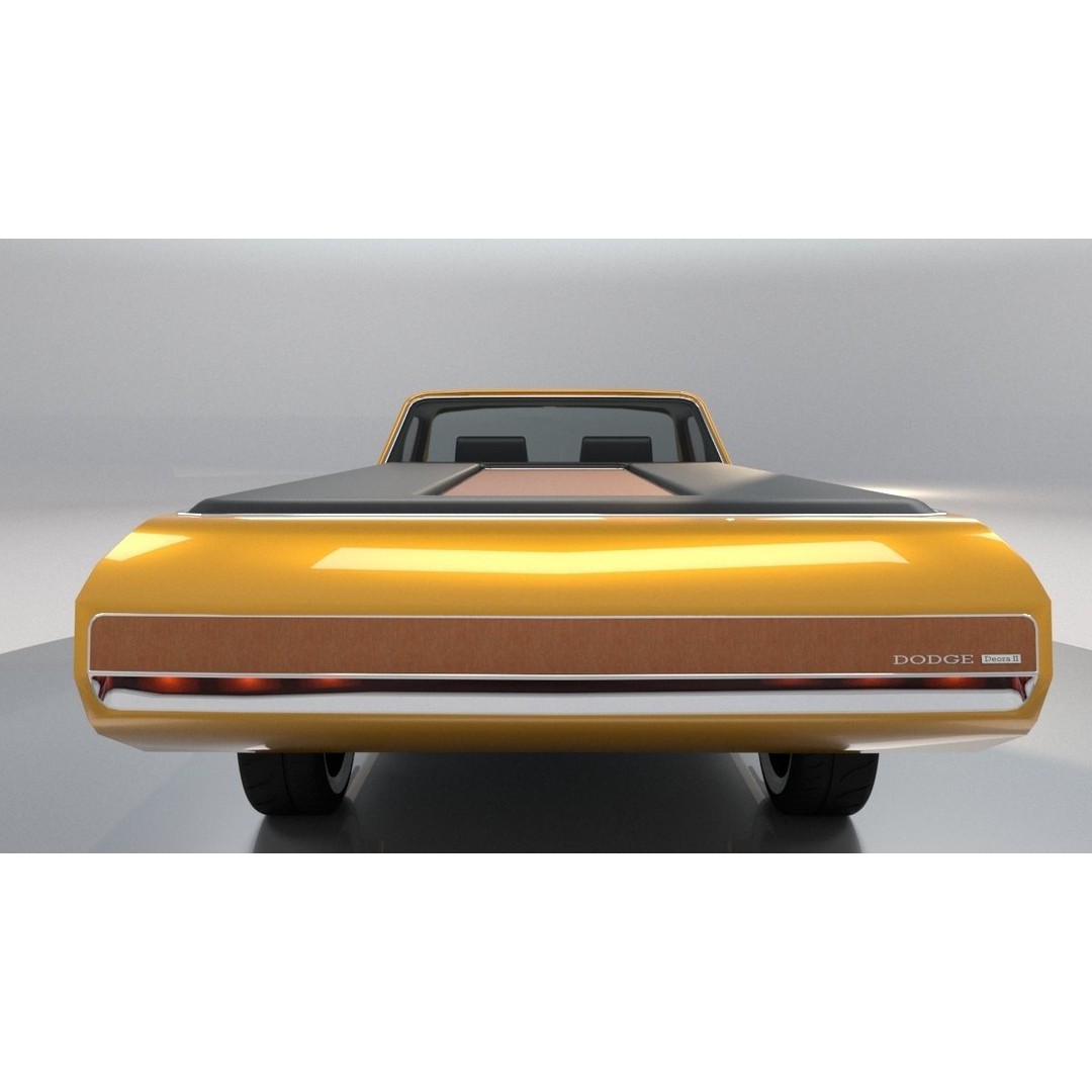 Dodge Deora 3D Model – Low Poly Concept Car, FBX, OBJ, V-Ray - View 6