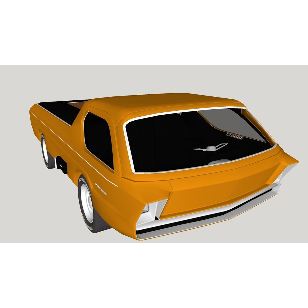 Dodge Deora 3D Model – Low Poly Concept Car, FBX, OBJ, V-Ray - View 9
