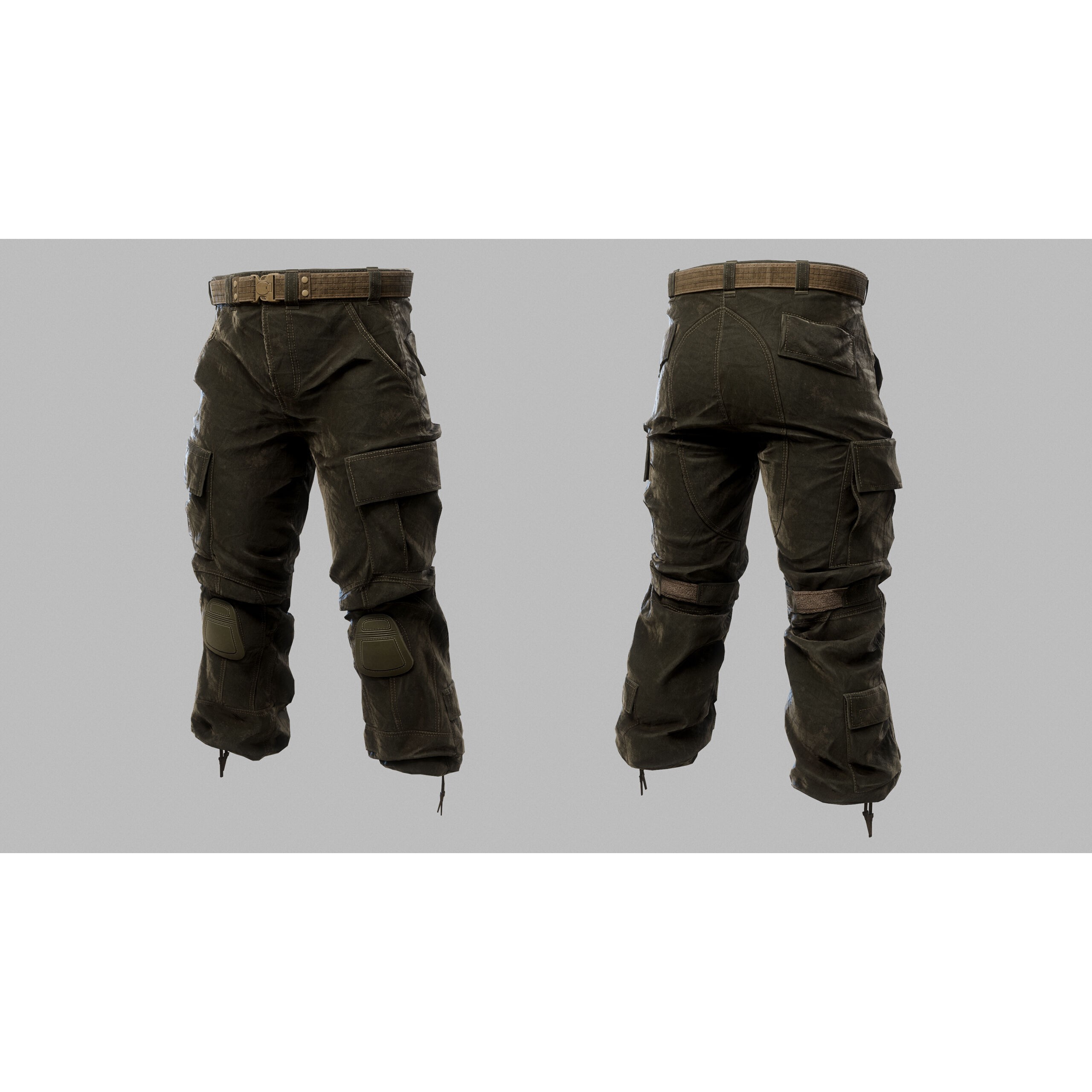 Tactical Pant - Low-Poly Game-Ready 3D Model - View 11