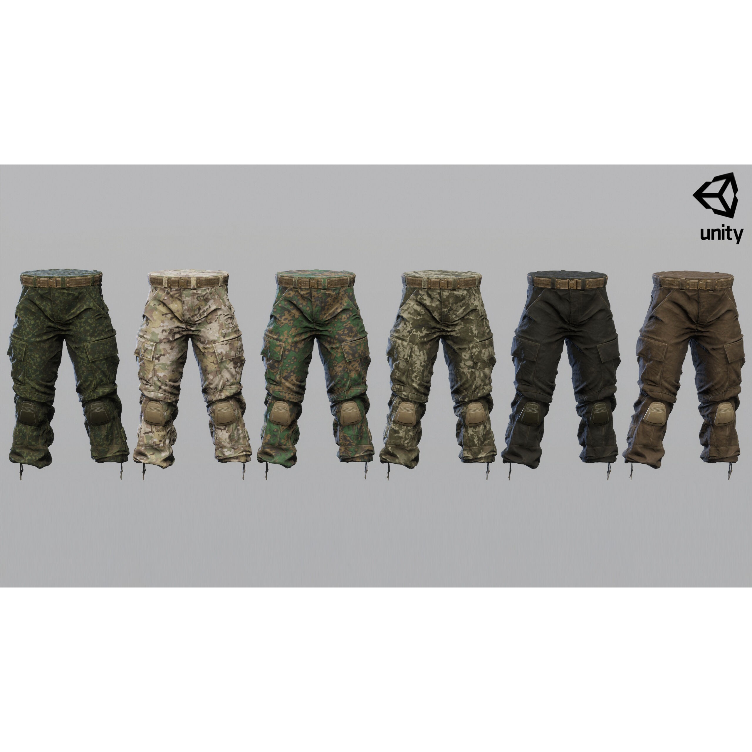 Tactical Pant - Low-Poly Game-Ready 3D Model - View 12