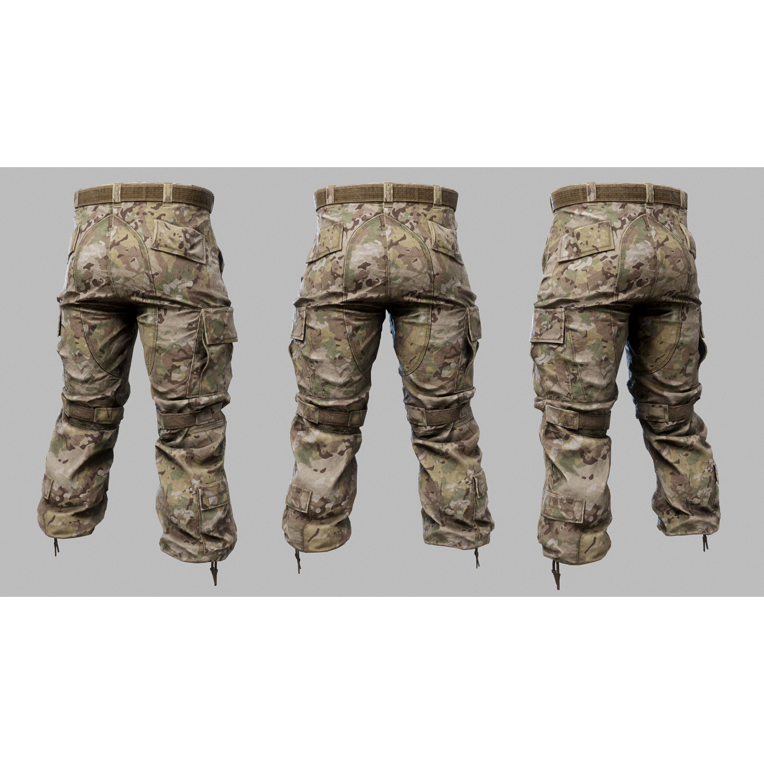 Tactical Pant - Low-Poly Game-Ready 3D Model - View 5